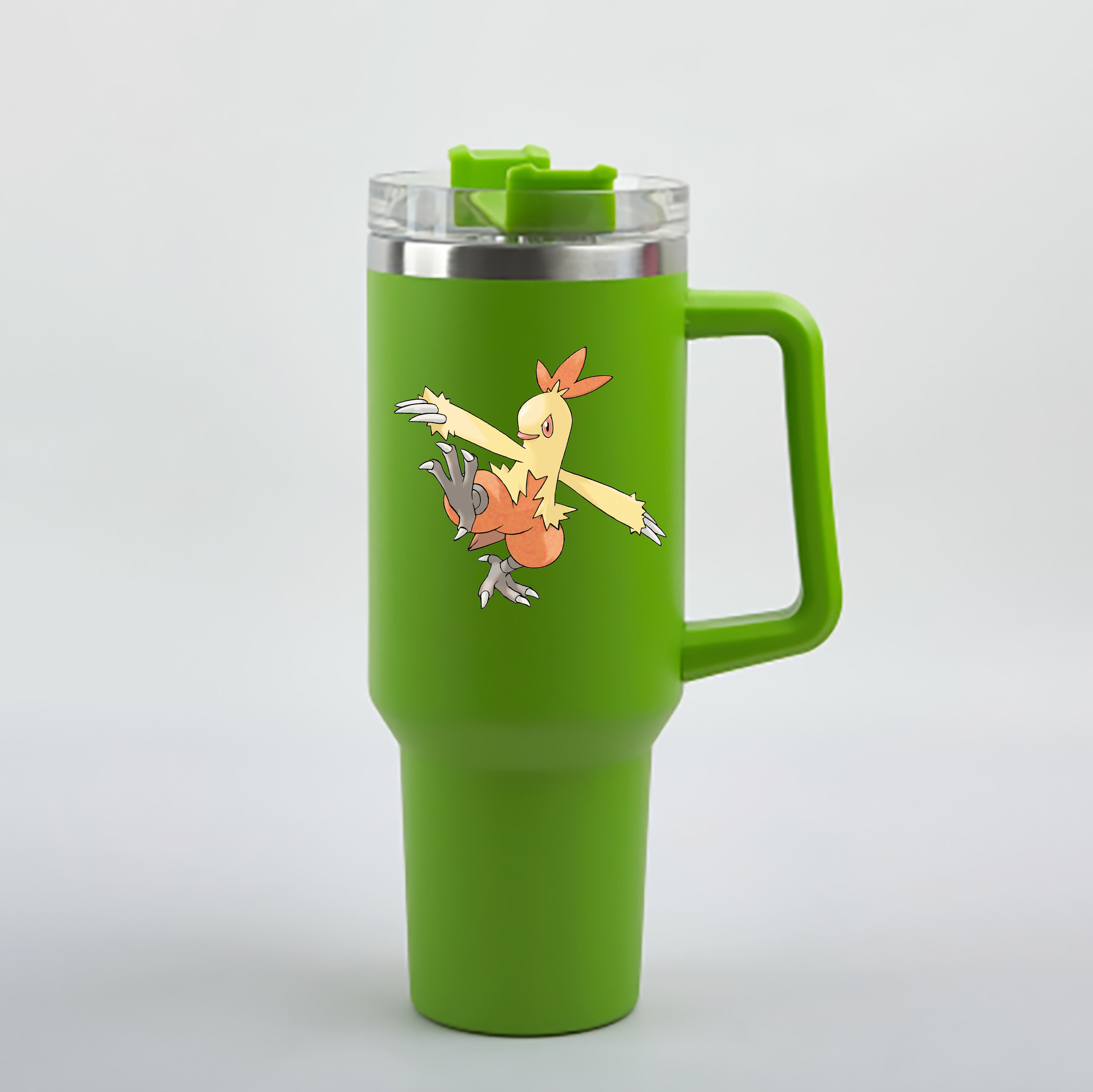 （画像用） ポケットモンスター Pokémon 1200mL車用タンブラー - クリスタルステッカー（プラスチックストロー付き）